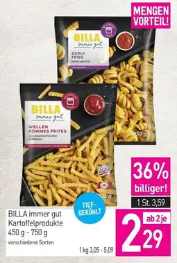 Sutterlüty Billa immer gut kartoffelprodukte Angebot