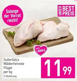Sutterlüty Sutterlüty's Wälderhennele Flügel per kg Angebot