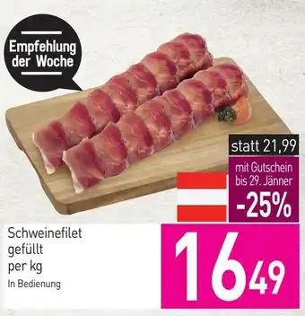 Schweinefilet gefüllt per kg