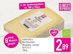 Sutterlüty Sutterlüty's Bio Heumilch Bergkäse würzig" Angebot