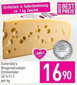 Sutterlüty Sutterlüty's Bregenzerwälder Emmentaler Angebot
