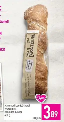 Sutterlüty Hammerl Landbäckerei Wurzelbrot hell oder dunkel Angebot
