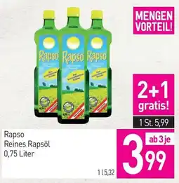 Sutterlüty Rapso Reines Rapsöl Angebot