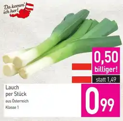 Sutterlüty Lauch Angebot
