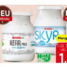 Spar Kefir mild 1,5% Fett oder Skyr SPAR Angebot