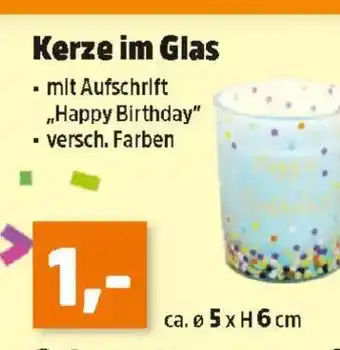 Thomas Philipps Kerze im Glas Angebot