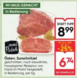 Maximarkt Österr. Surschnitzel Angebot