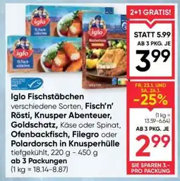 Maximarkt IGLO FISCHSTÄBCHEN Angebot