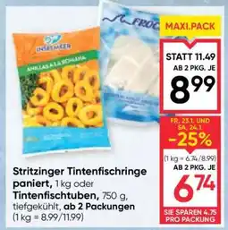 Maximarkt Stritzinger Tintenfischringe paniert Angebot