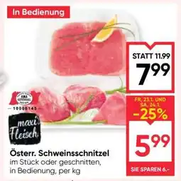 Maximarkt Österr. Schweinsschnitzel Angebot