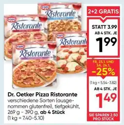 Maximarkt Dr. Oetker Pizza Ristorante Angebot