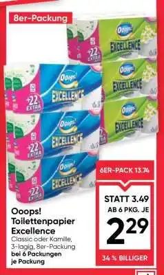 Maximarkt Ooops! Toilettenpapier Excellence Angebot