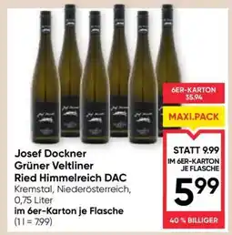 Maximarkt Josef Dockner Grüner Veltliner Ried Himmelreich DAC Angebot