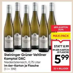 Maximarkt Steininger Grüner Veltliner Kamptal DAC Angebot