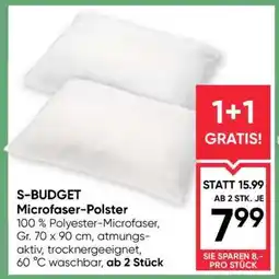 Maximarkt S-BUDGET Microfaser-Polster Angebot