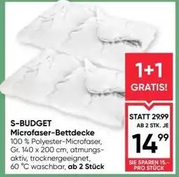 Maximarkt S-BUDGET Microfaser-Bettdecke Angebot