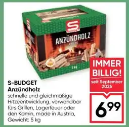 Maximarkt S-BUDGET Anzündholz Angebot