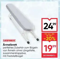 Maximarkt LEIFHEIT ÄRMELBRETT Angebot