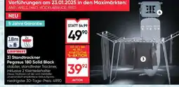 Maximarkt Standtrockner Pegasus 180 Solid Black Angebot