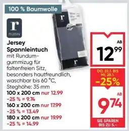 Maximarkt JERSEY-SPANNLEINTUCH Angebot