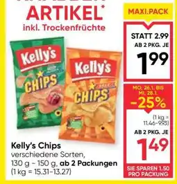 Maximarkt Kelly's Chips Angebot