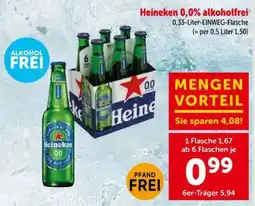 Interspar Heineken 0,0% Alkoholfrei Angebot