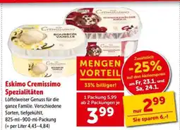 Interspar Eskimo Cremissimo Spezialitäten Angebot