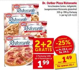 Interspar Dr. Oetker Pizza Ristorante Angebot