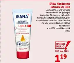 Interspar ISANA Handcreme intensiv 5% Urea Angebot