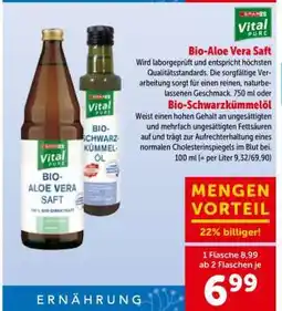 Interspar Bio-Aloe Vera Saft Angebot