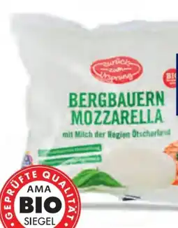 Hofer Zurück zum Ursprung Bio-Mozzarella Angebot