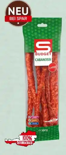 Spar S Budget Cabanossi Angebot