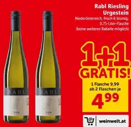 Interspar Weingut Rabl Rudolf Riesling Urgestein Angebot