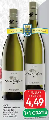 SPAR Gourmet Weingut R&A Pfaffl Schloss Bockfliess Muskateller Angebot