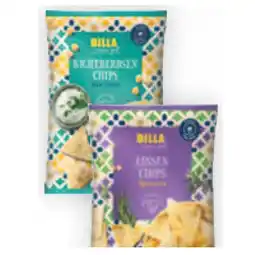 Billa Linsen- od. Kichererbsenchips div. Sorten BILLA Angebot