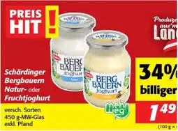 Nah&Frisch Schärdinger Bergbauern Natur- oder Fruchtjoghurt Angebot