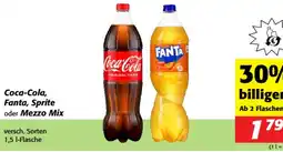 Nah&Frisch Coca-Cola, Fanta, Sprite oder Mezzo Mix Angebot