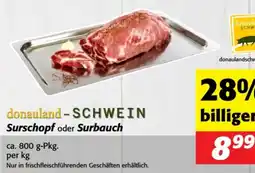 Nah&Frisch donauland-SCHWEIN Surschopf oder Surbauch Angebot