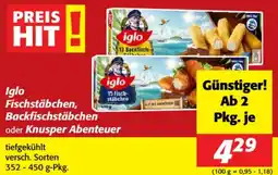Nah&Frisch Iglo Fischstäbchen, Backfischstäbchen Angebot
