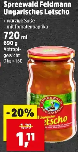 Thomas Philipps Spreewald Feldmann Ungarisches Letscho Angebot