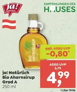 ADEG ja! Natürlich Bio Ahornsirup Angebot