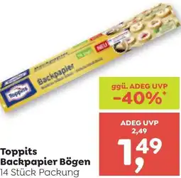 ADEG Toppits Backpapier Bögen Angebot