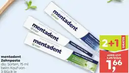 ADEG mentadent Zahnpasta Angebot