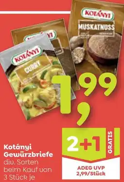 ADEG Kotányi Gewürzbriefe Angebot