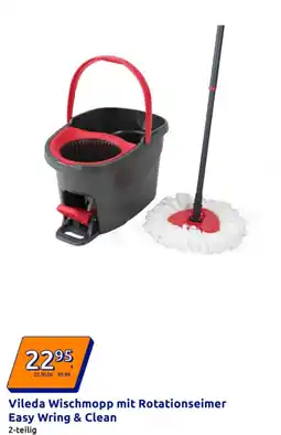 Action Vileda Wischmopp mit Rotationseimer Easy Wring & Clean Angebot