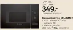 XXXLutz Einbaumikrowelle BFL520MBO Angebot