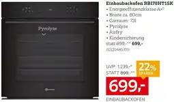 XXXLutz Einbaubackofen BBI78HT1SK Angebot