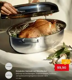 XXXLutz Extrabräter Edelstahl mit Metalldeckel Angebot