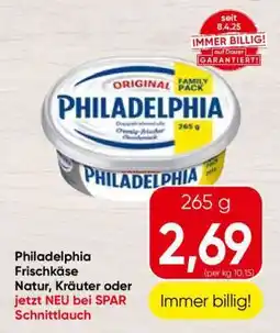 Spar Philadelphia Frischkäse Angebot