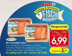 Spar Bio-Lachsfilet Natur Angebot